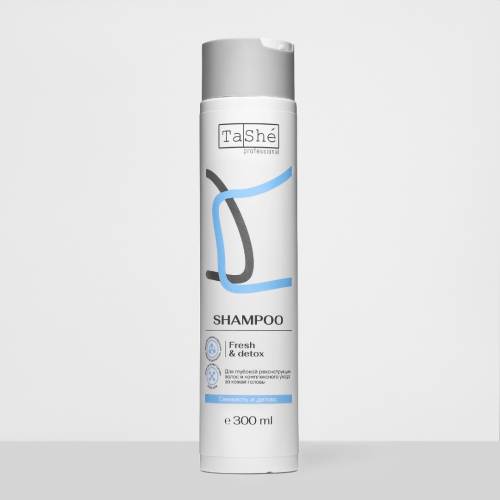 ШАМПУНЬ ДЛЯ ВОЛОС БЕССУЛЬФАТНЫЙ «FRESH & DETOX» Tashe professional