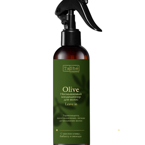 Несмываемый кондиционер для волос Tashe professional Olive Leave-in conditioner for hair, 200 мл