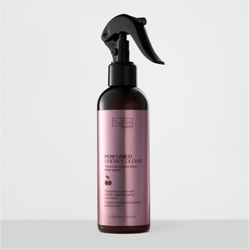 Парфюмированный спрей-термозащита для волос Cherry cloud hair spray Tashe professional