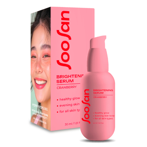 SOOSAN Brightening serum with Cranberry Выравнивающая тон сыворотка с экстрактом клюквы 30мл