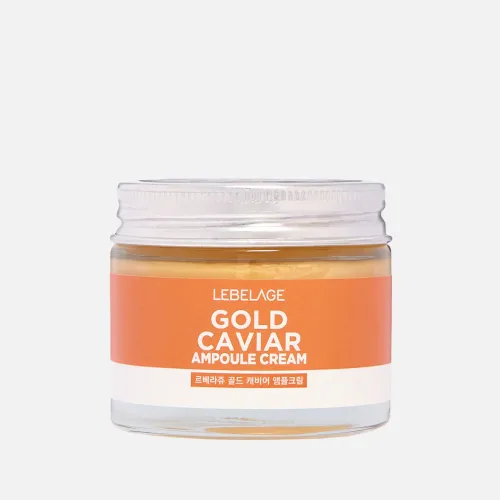 Омолаживающий крем для лица с экстрактом икры LEBELAGE GOLD CAVIAR AMPOULE CREAM 70мл