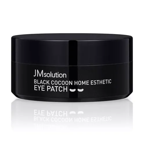 JMSOLUTION Гидрогелевые патчи с экстрактом шёлка Black Cocoon Home Esthetic Eye Patch, 90 г