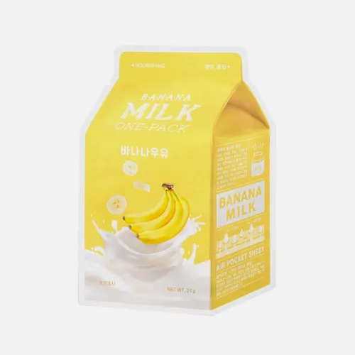 A'PIEU Тканевая маска для лица питательная Banana Milk One-Pack (Nourishing), 21 г