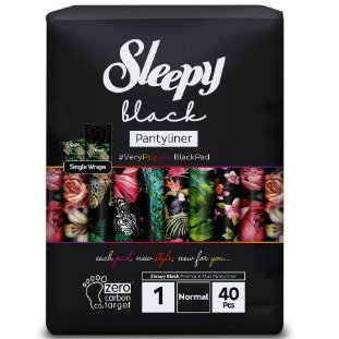 Прокладки женские Sleepy ежедневные Black [1] Normal, 40 шт