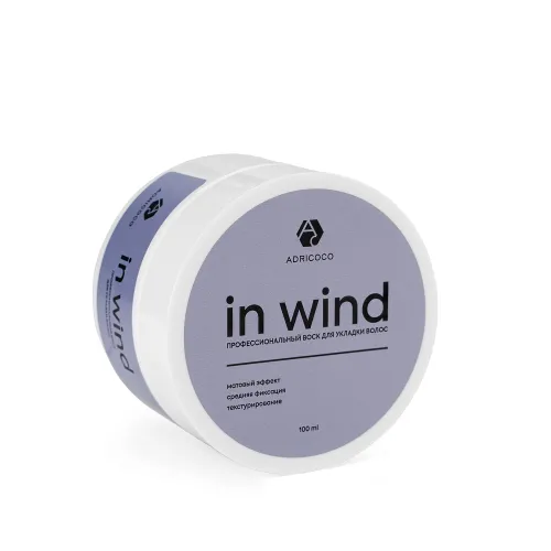 Матовый воск для укладки волос ADRICOCO In Wind, 100 мл