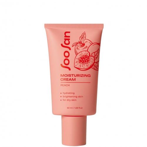 SOOSAN Moisturizing cream with Peach Увлажняющий крем для лица с экстрактом персика 50мл