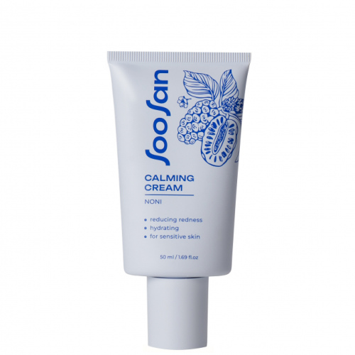 SOOSAN Calming cream with Noni Успокаивающий крем для лица с экстрактом нони для чувствительной кожи 50мл