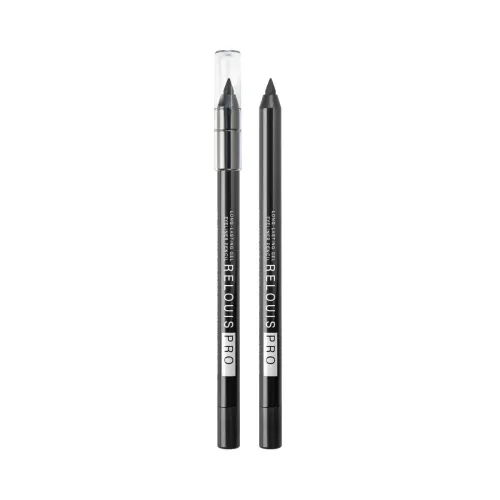 Карандаш для глаз стойкий гелевый Relouis Pro/тон 01/ Black