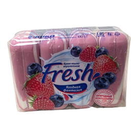 Крем-мыло туалетное FRESH Райский сад (твердое) 4*75гр