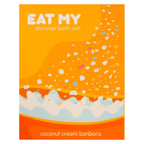 EAT MY cоль-шиммер для ванны "Кокосово-сливочные карамельки", 400 г