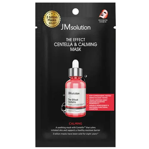 JMSOLUTION Успокаивающая тканевая маска для лица с центеллой THE EFFECT CENTELLA & CALMING MASK 24 мл