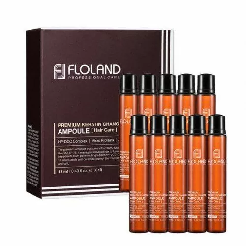 Маска-филлер для волос с кератином Floland Premium Keratin Change Ampoule 13ml, 1 шт