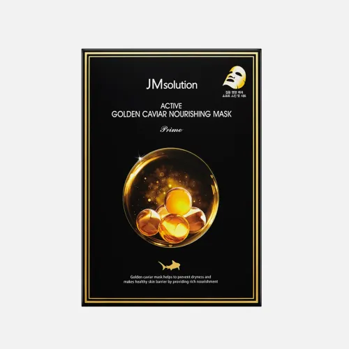 JMSOLUTION Питательная маска для лица с чёрной икрой и золотом ACTIVE GOLDEN CAVIAR NOURISHING MASK PRIME 30 мл