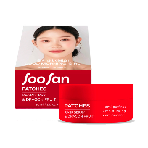 SOOSAN Patches with Raspberry & Dragon Fruit Патчи для глаз от отеков и мешков с экстрактами малины и драгонфрута 90мл