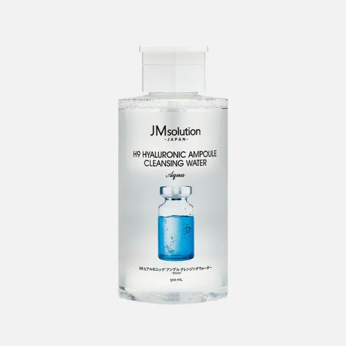 JMSOLUTION Увлажняющая мицеллярная вода H9 Hyaluronic Ampoule Cleansing Water Aqua, 500 мл