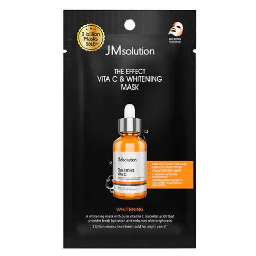 JMSOLUTION Тканевая маска с витамином C  для сияния кожи THE EFFECT VITA C & WHITENING MASK 24 мл