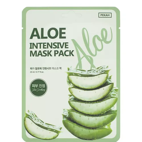 Тканевая маска с экстрактом алоэ, PEKAH/ PEKAH Aloe Intensive Mask Pack 23ml