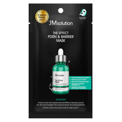 JMSOLUTION Укрепляющая тканевая маска для лица с PDRN THE EFFECT PDRN & BARRIER MASK 24 мл