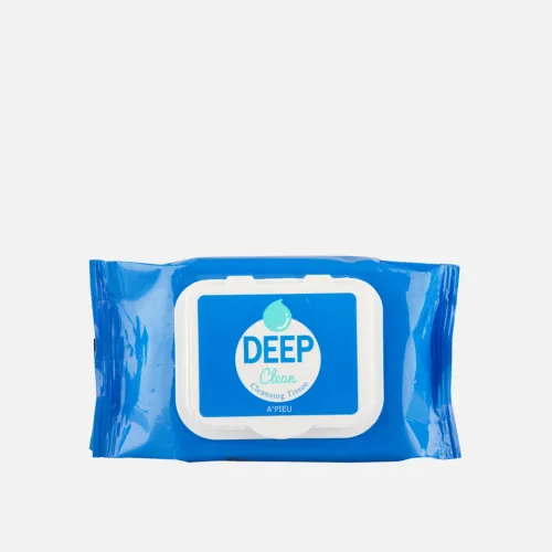 A'PIEU Салфетки для очищения и демакияжа Deep Clean Cleansing Tissue, 25 шт.