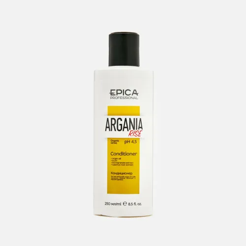 EPICA Professional Argania Rise ORGANIC Кондиционер для придания блеска с маслом арганы,  250 мл.