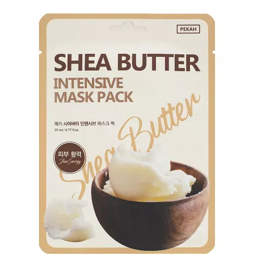 Тканевая маска с экстрактом ши, PEKAH/ PEKAH Shea Butter Intensive Mask Pack 23ml