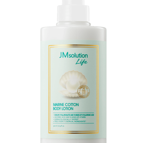 JMSOLUTION Смягчающий лосьон для тела LIFE MARINE COTTON BODY LOTION 500мл