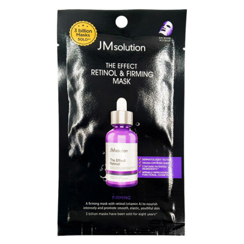 JMSOLUTION Тканевая маска для разглаживания кожи с ретинолом THE EFFECT RETINOL & FIRMING MASK 24 мл